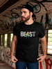 Beast Claw Men's T-shirt | Cool Beast Text with Rainbow Colored Claw Marks Sensual Secret Boutique