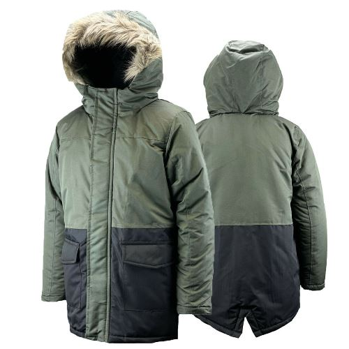 Kids Padded Fleece Lined Parka - Warm Winter Jacket with Fur Trim Hood Sensual Secret Boutique