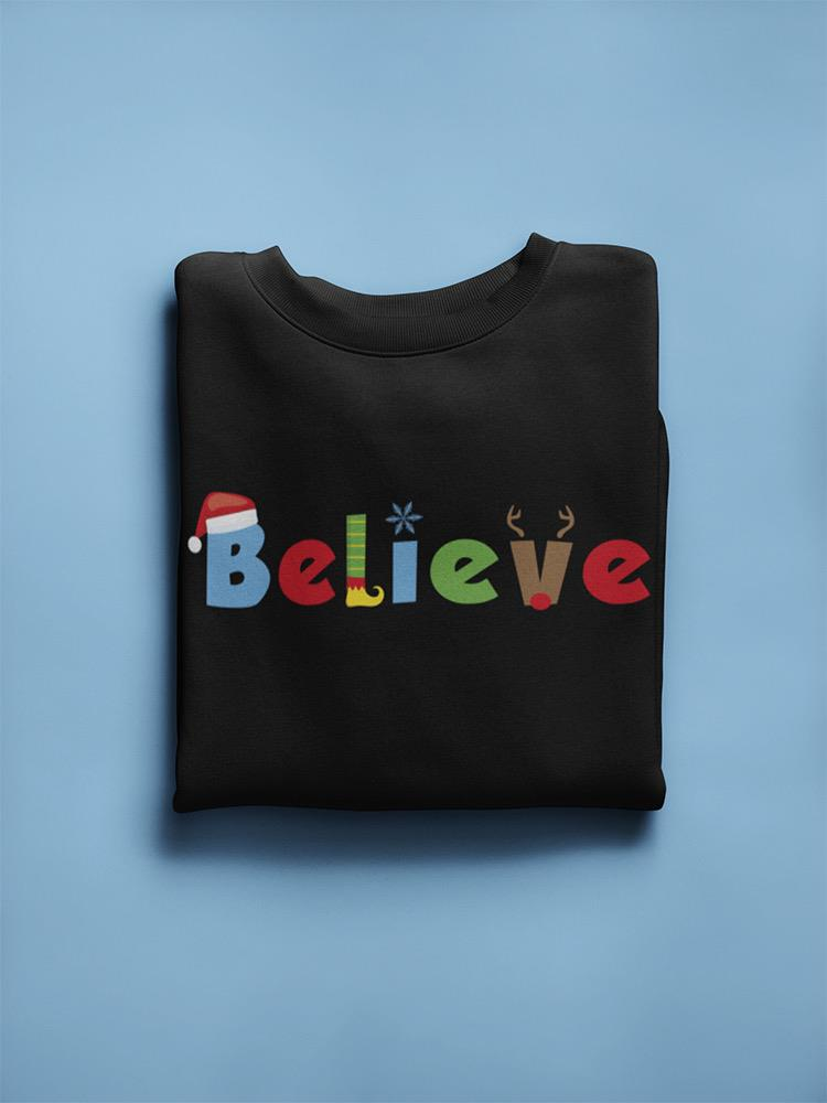 Believe Christmas Sweatshirt - Festive Holiday Apparel for Women Sensual Secret Boutique