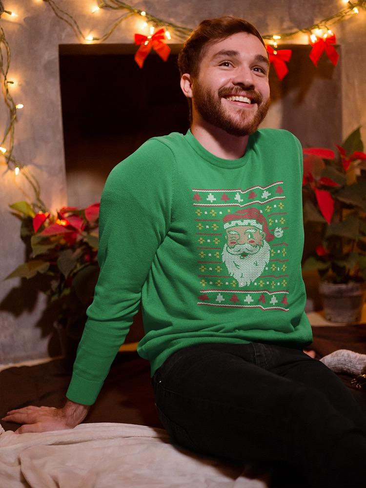 Winking Santa Men's Apparel - Festive Holiday Sweatshirt for Superior Comfort Sensual Secret Boutique