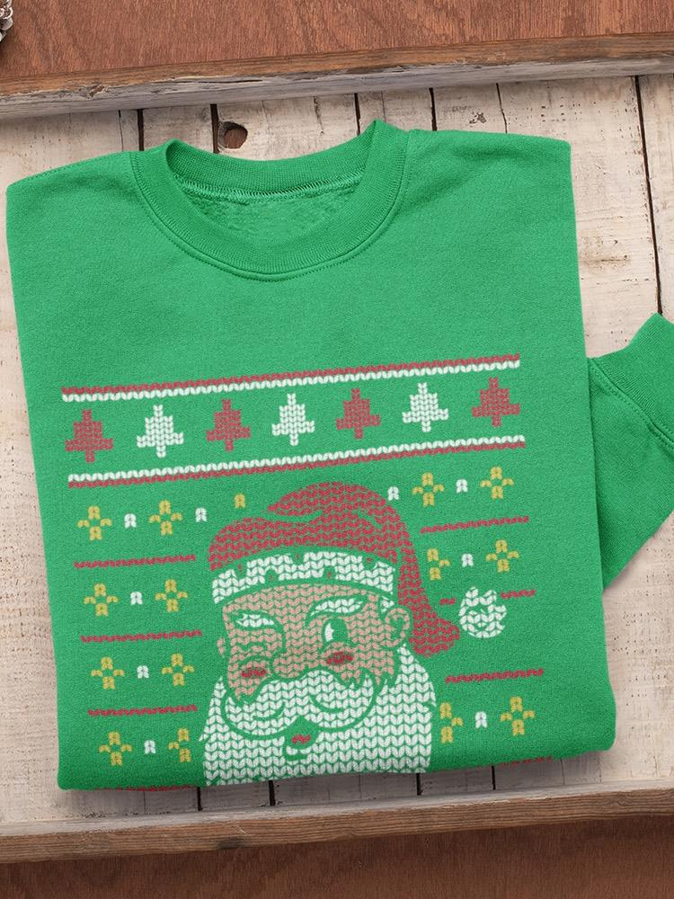 Winking Santa Men's Apparel - Festive Holiday Sweatshirt for Superior Comfort Sensual Secret Boutique