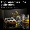 Whiskey Chilling Stones Gift Set With 2 Palm Crystal Glasses | Premium Whiskey Accessories Sensual Secret Boutique