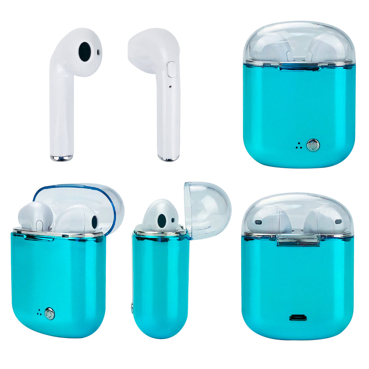 Clear Top Dual Chamber Wireless Bluetooth Earphones With Charging Box - High-Quality Sound and Quick Connectivity Sensual Secret Boutique