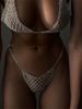 RAPTURE Lingerie - Elegant and Alluring Silver Rhinestone Crystal Set Sensual Secret Boutique