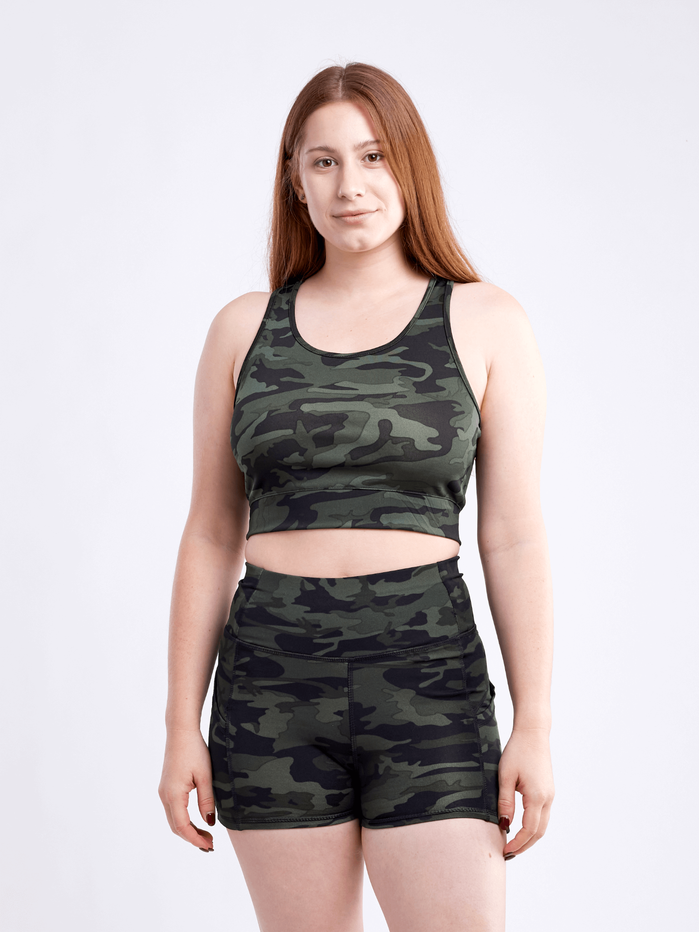 High-Waisted Athletic Shorts with Side Pockets Sensual Secret Boutique