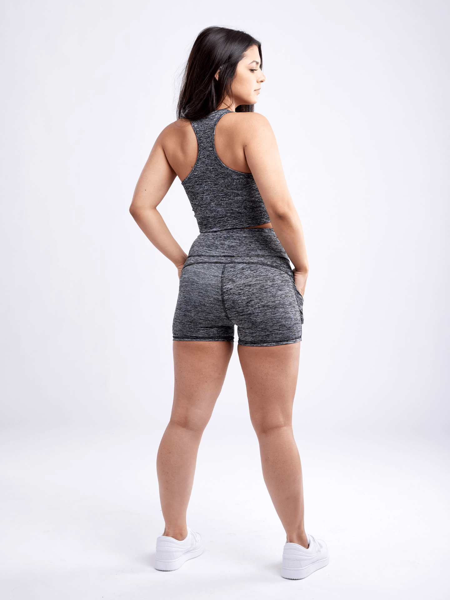 High-Waisted Athletic Shorts with Side Pockets Sensual Secret Boutique