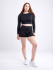 High-Waisted Athletic Shorts with Side Pockets Sensual Secret Boutique