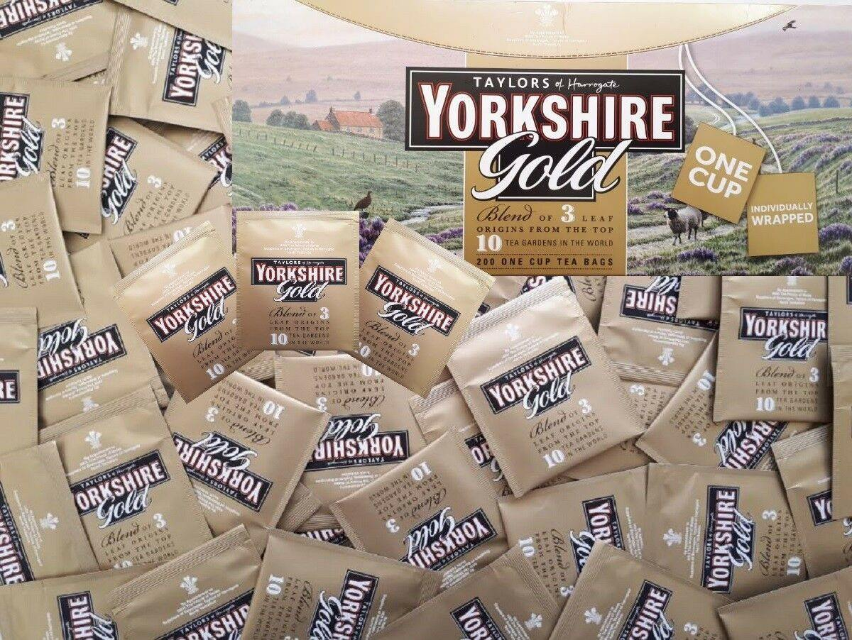 Yorkshire Gold Tea Bags - Individually Wrapped, One Cup, Rainforest Alliance Certified Sensual Secret Boutique