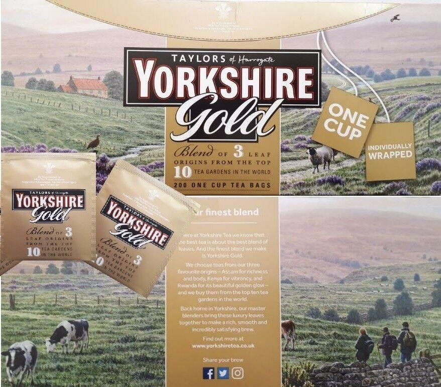 Yorkshire Gold Tea Bags - Individually Wrapped, One Cup, Rainforest Alliance Certified Sensual Secret Boutique