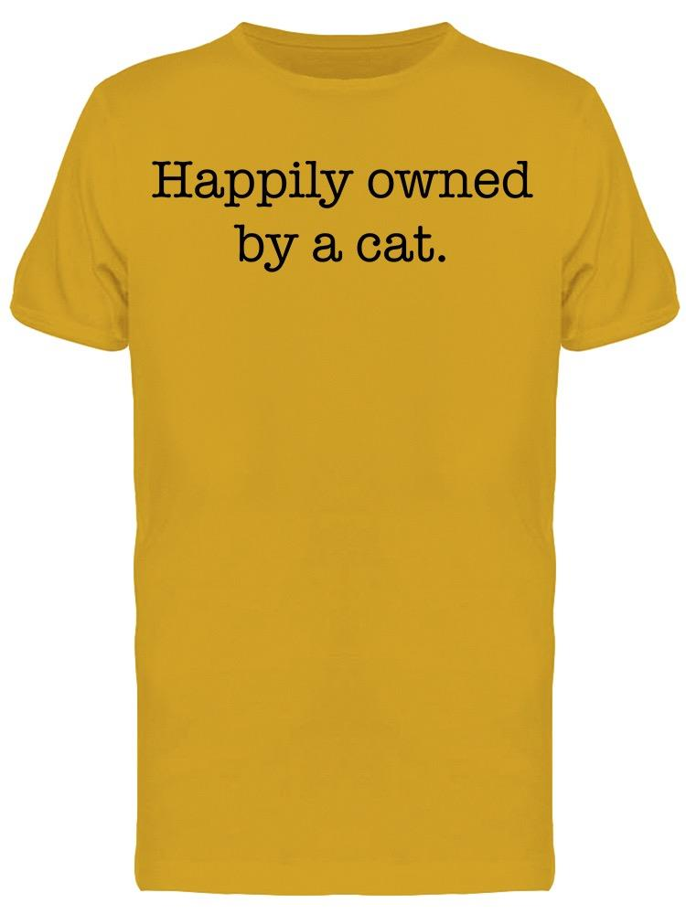 Owned By A Cat Men's T-shirt - Stylish & Comfortable | Smartprintsink Sensual Secret Boutique