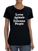 Love Animals, Tolerates People T-shirt - SmartPrintsInk Designs | Comfortable Everyday Wear Sensual Secret Boutique