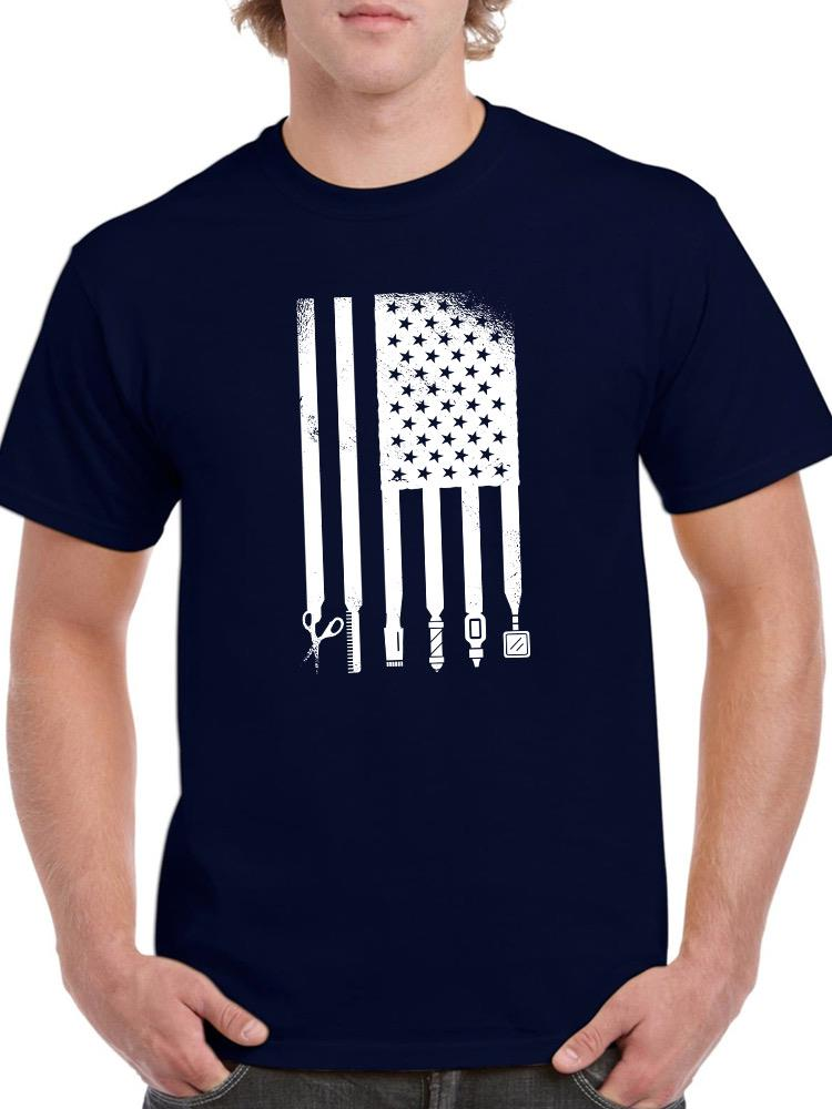 Shop the Barber Items Flag T-shirt - SmartPrintsInk Designs Sensual Secret Boutique