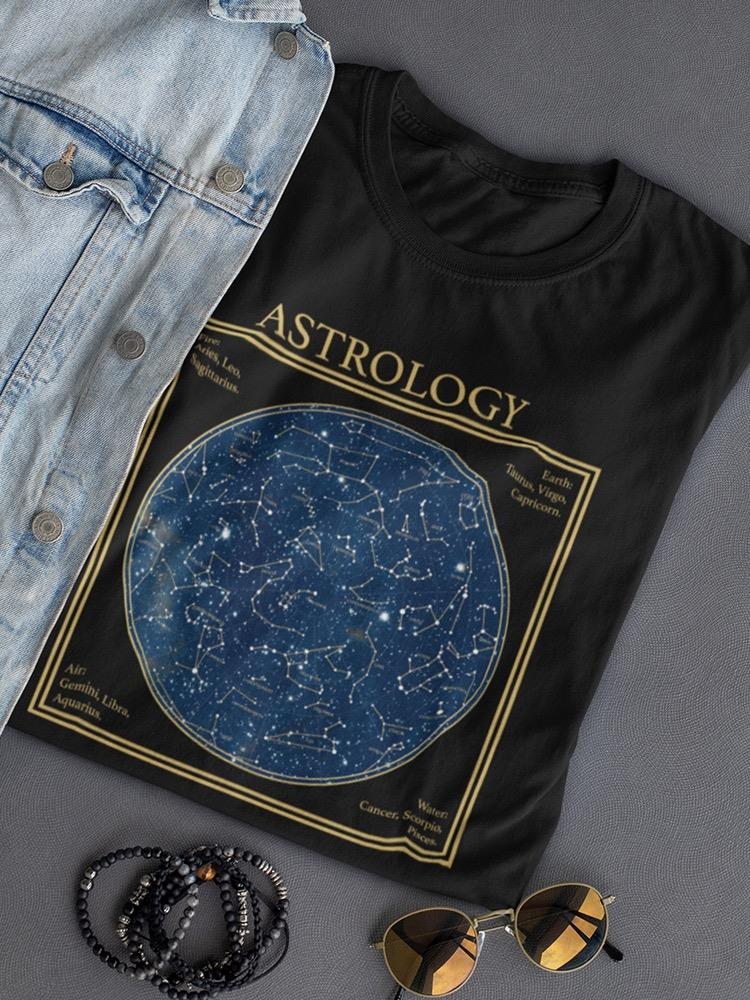 Astrology Stars T-shirt - Comfortable 100% Cotton Women's T-shirt by SmartPrintsInk Designs Sensual Secret Boutique