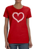 Red And White Heart Tee Women's - Love Month Special - GoatDeals Designs Sensual Secret Boutique