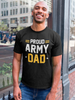 Proud Army Dad Men's T-shirt - Officially Licensed by U.S. Army Sensual Secret Boutique