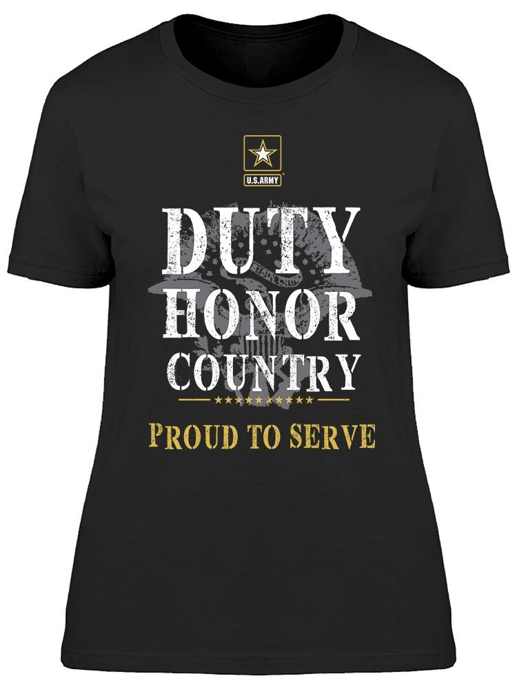 U.S Army Proud To Serve Women's T-shirt - Officially Licensed by U.S. Army Sensual Secret Boutique