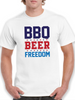 Barbecue, Beer And Freedom Men's T-shirt - Superior Comfort, 100% Cotton Sensual Secret Boutique