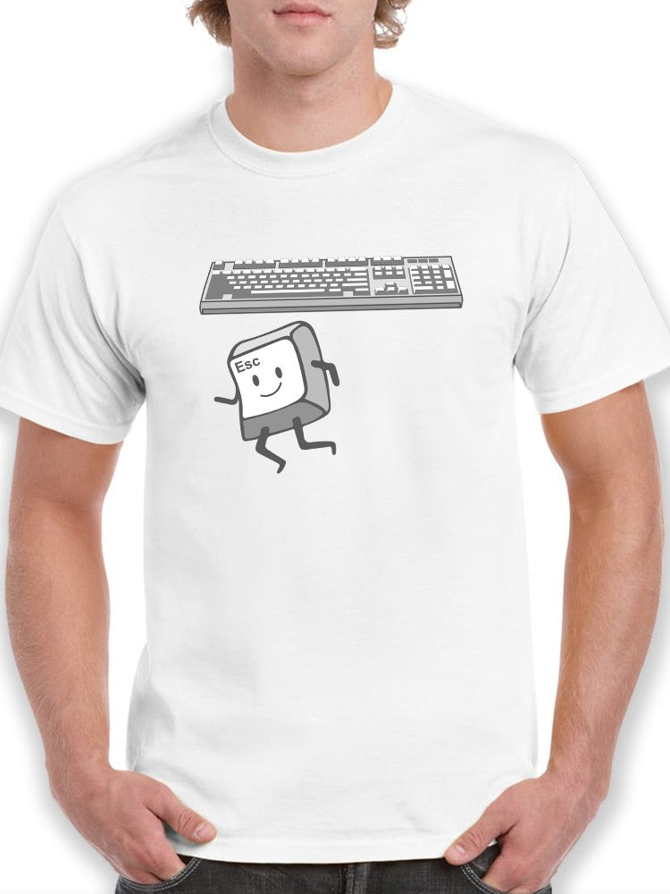 Happy Keyboard Escape Key Men's T-shirt - Cool Design, Superior Comfort Sensual Secret Boutique