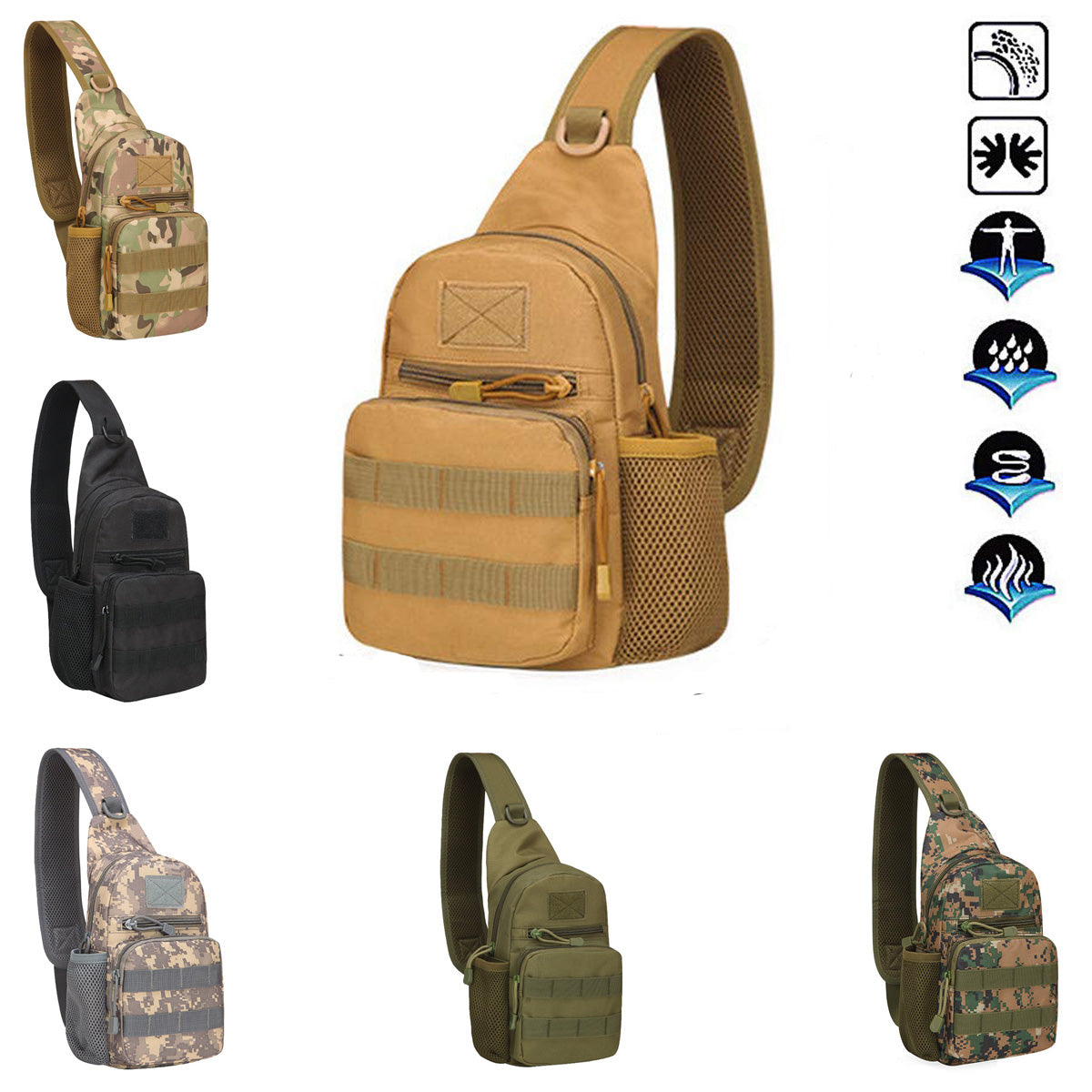 Three P - Molle Tactical Sling Bag Sensual Secret Boutique