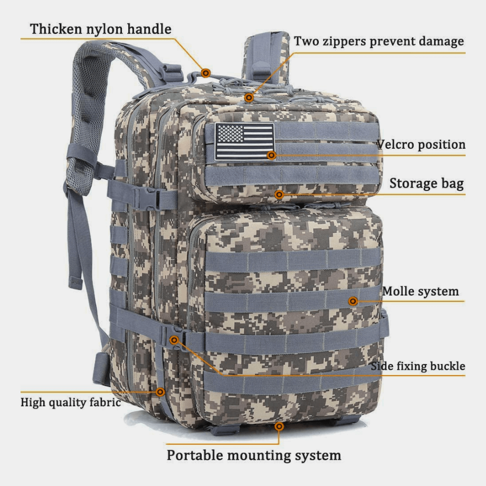 Tactical 45L Molle Rucksack Backpack | Military 3P Tactical Backpack Sensual Secret Boutique