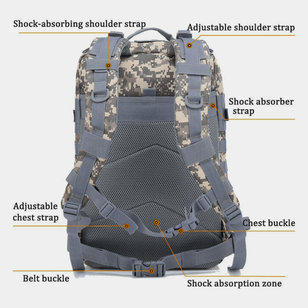 Tactical 45L Molle Rucksack Backpack | Military 3P Tactical Backpack Sensual Secret Boutique