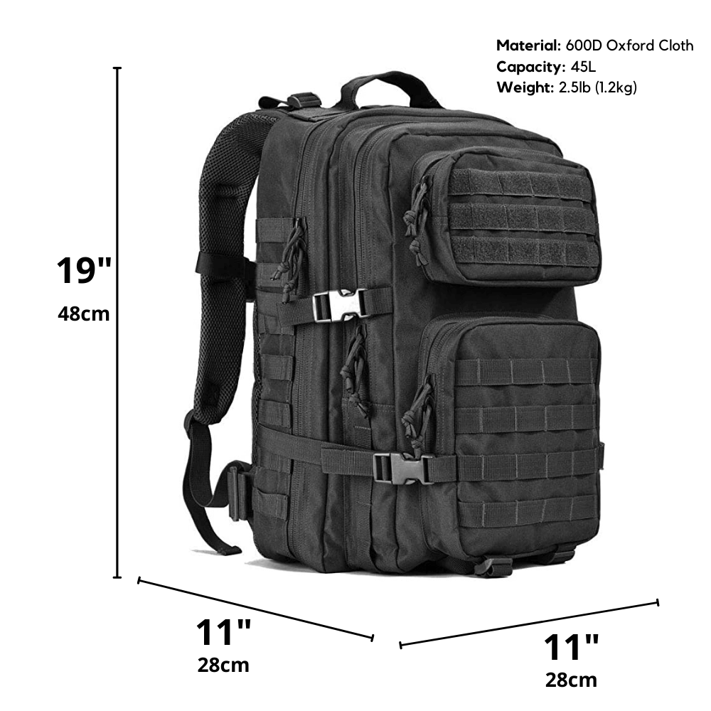 Tactical 45L Molle Rucksack Backpack | Military 3P Tactical Backpack Sensual Secret Boutique