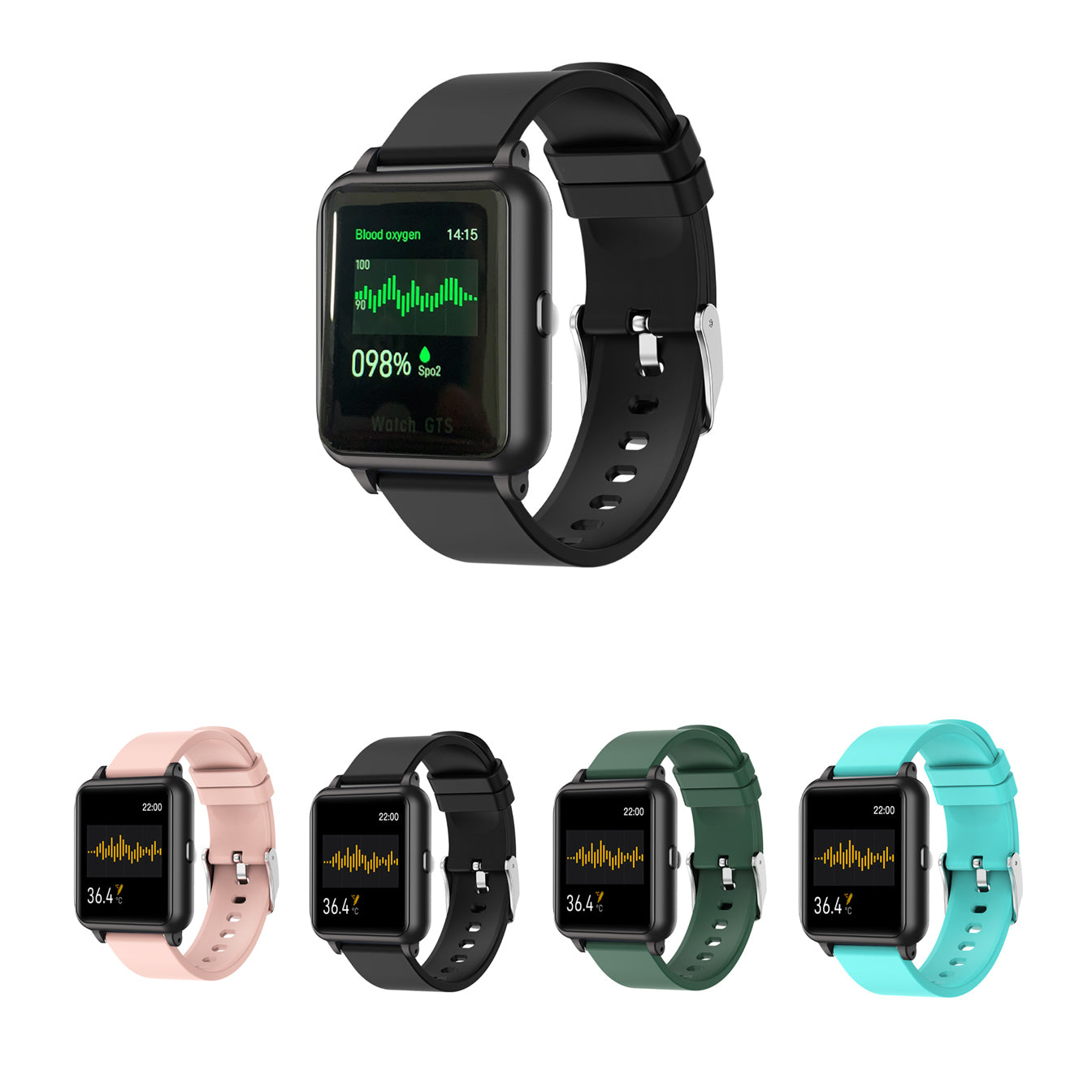 OXITEMP Smart Watch with Live Oximeter, Thermometer, and Pulse Monitor - Track Your Health on Your Wrist Sensual Secret Boutique