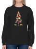 Wine Christmas Tree Women's Sweatshirt - Festive Apparel for Lovers of Wine! Sensual Secret Boutique