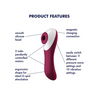 Satisfyer Dual Crush Vibrator Deep Pink Sensual Secret Boutique