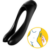 Satisfyer Candy Cane Finger Vibrator Black Sensual Secret Boutique