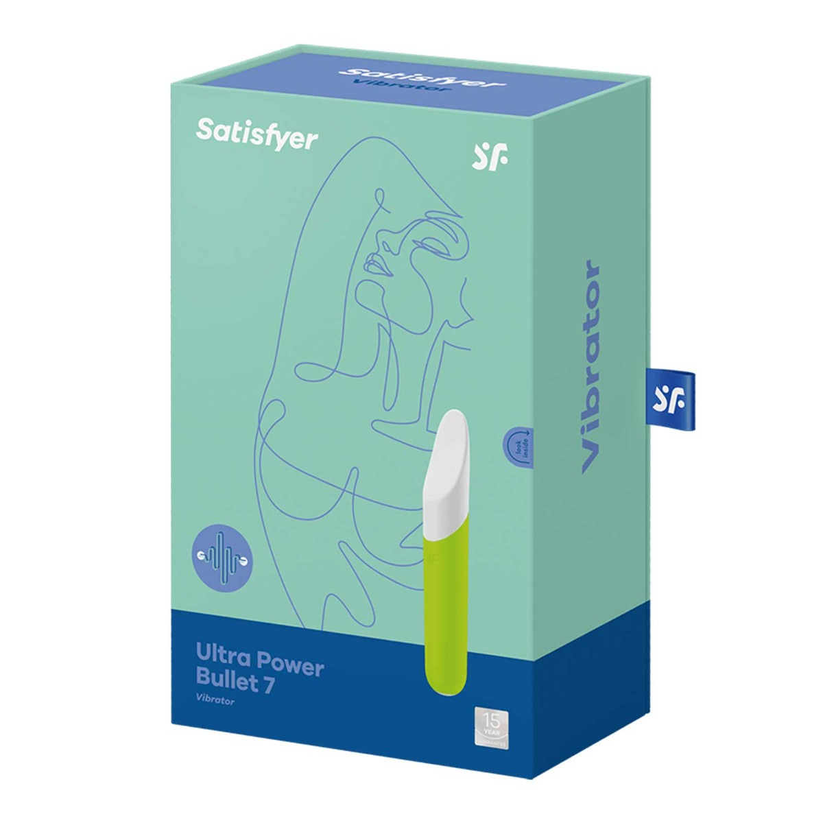 Satisfyer Ultra Power Bullet 7 Vibrator - Green | Delicate Silicone Tip, 5 Speeds, 7 Vibration Patterns Sensual Secret Boutique