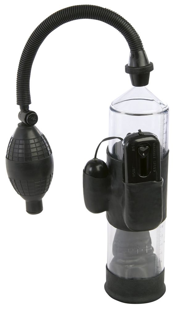 Nanma Lust Buster Vibrating Vacuum Pump With Cylinder Black 7.5in Sensual Secret Boutique