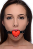 Frisky Heart Beat Silicone Heart Shaped Mouth Gag Sensual Secret Boutique