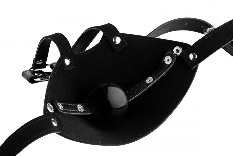 Strict Mouth Harness with Ball Gag Sensual Secret Boutique