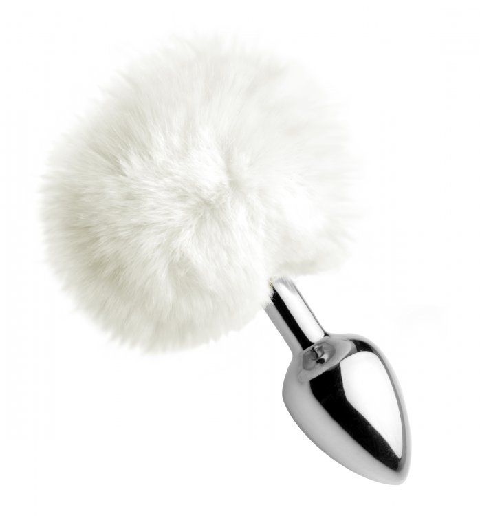 Tailz White Fluffy Bunny Tail Anal Plug Sensual Secret Boutique