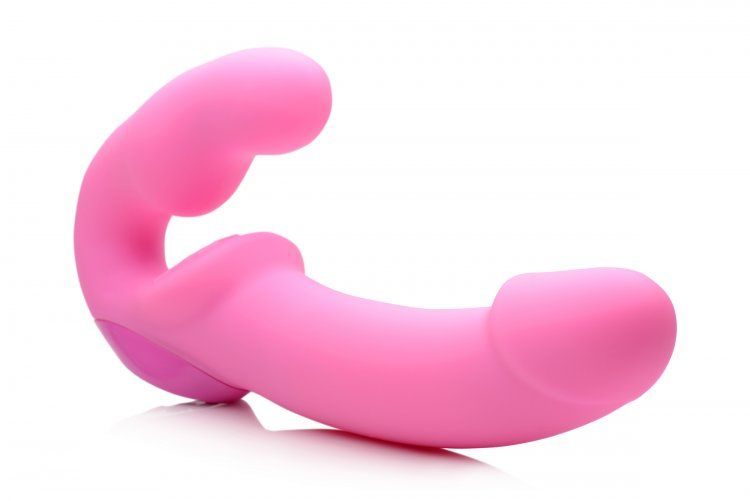 Urge-Pink Vibrating Strapless Strap On w/ Remote Control Sensual Secret Boutique