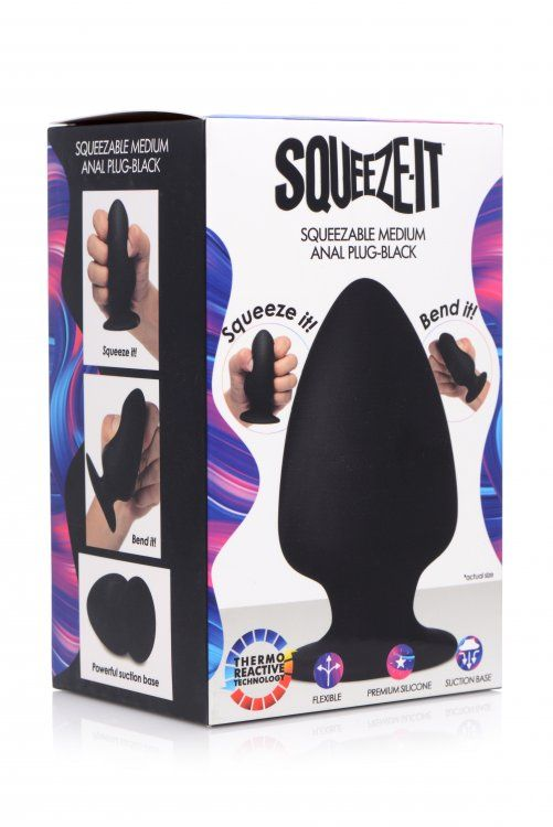 Squeezable Silicone Anal Plug - Medium Sensual Secret Boutique