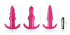 Frisky Thrill Trio Anal Plug Set Pink Sensual Secret Boutique