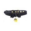 Master Series Golden Kitty Cat Bell Collar Black/Gold Sensual Secret Boutique