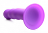 Squeezable Wavy Dildo - Purple