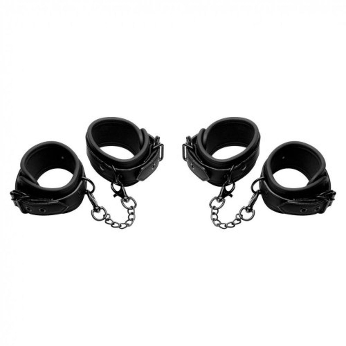 Master Series Kinky Comfort Wrist & Ankle Cuff Set Black Sensual Secret Boutique