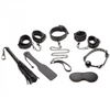 Master Series Master of Kink 10 Piece Deluxe Bondage Set Black Sensual Secret Boutique