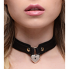 Strict Locking Heart Collar Sensual Secret Boutique