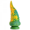 Creature Cocks Monstropus Tentacled Marble Green and Yellow Monster Silicone Dildo Sensual Secret Boutique