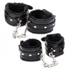 Master Series Hook Up 10 Piece Plush Bondage Set Black Sensual Secret Boutique