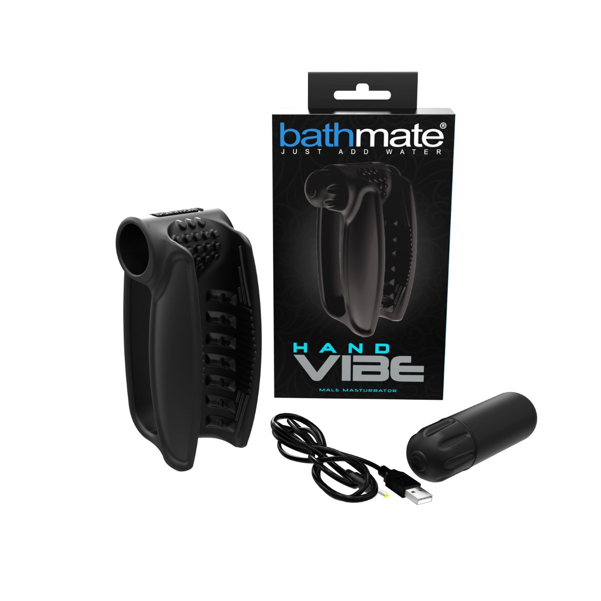 Bathmate Hand Vibe Male Masturbator Black Sensual Secret Boutique