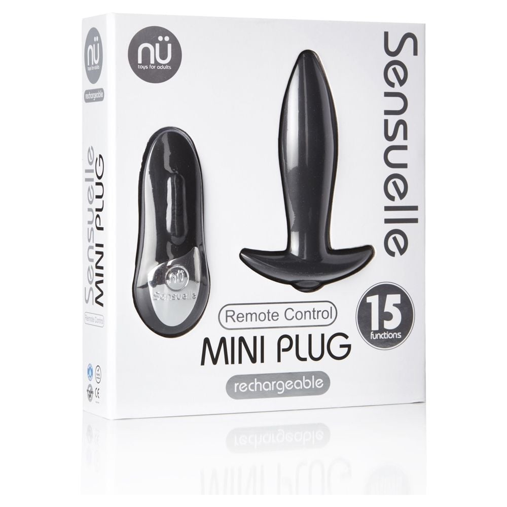 Nu Sensuelle Remote Control Mini Plug Black Sensual Secret Boutique