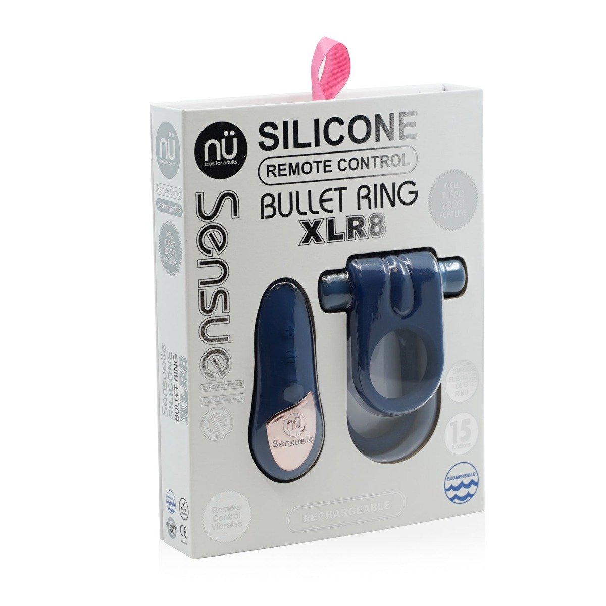 Nu Sensuelle Silicone Remote Control Ring Navy Blue Sensual Secret Boutique