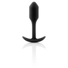 b-Vibe Snug Plug 1 Black - Ultra-Comfortable Weighted Butt Plug Sensual Secret Boutique