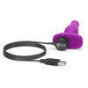 b-Vibe Novice Plug Fuchsia/Silver - Beginner-Friendly Vibrating Butt Plug Sensual Secret Boutique